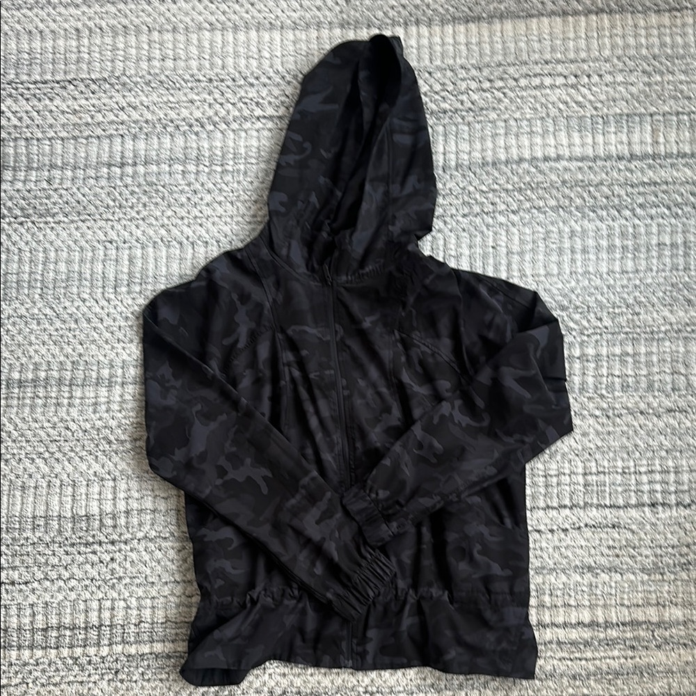Lululemon Black Camo Hooded Jacket